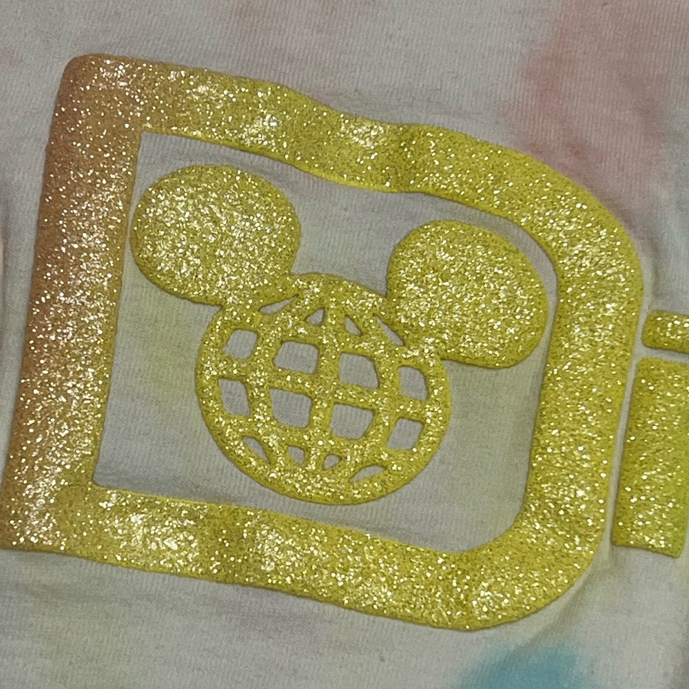 DISNEY WORLD WDW Spirit Jersey Pastel Tie Dye Rainbow Size XS - Picture 7 of 10